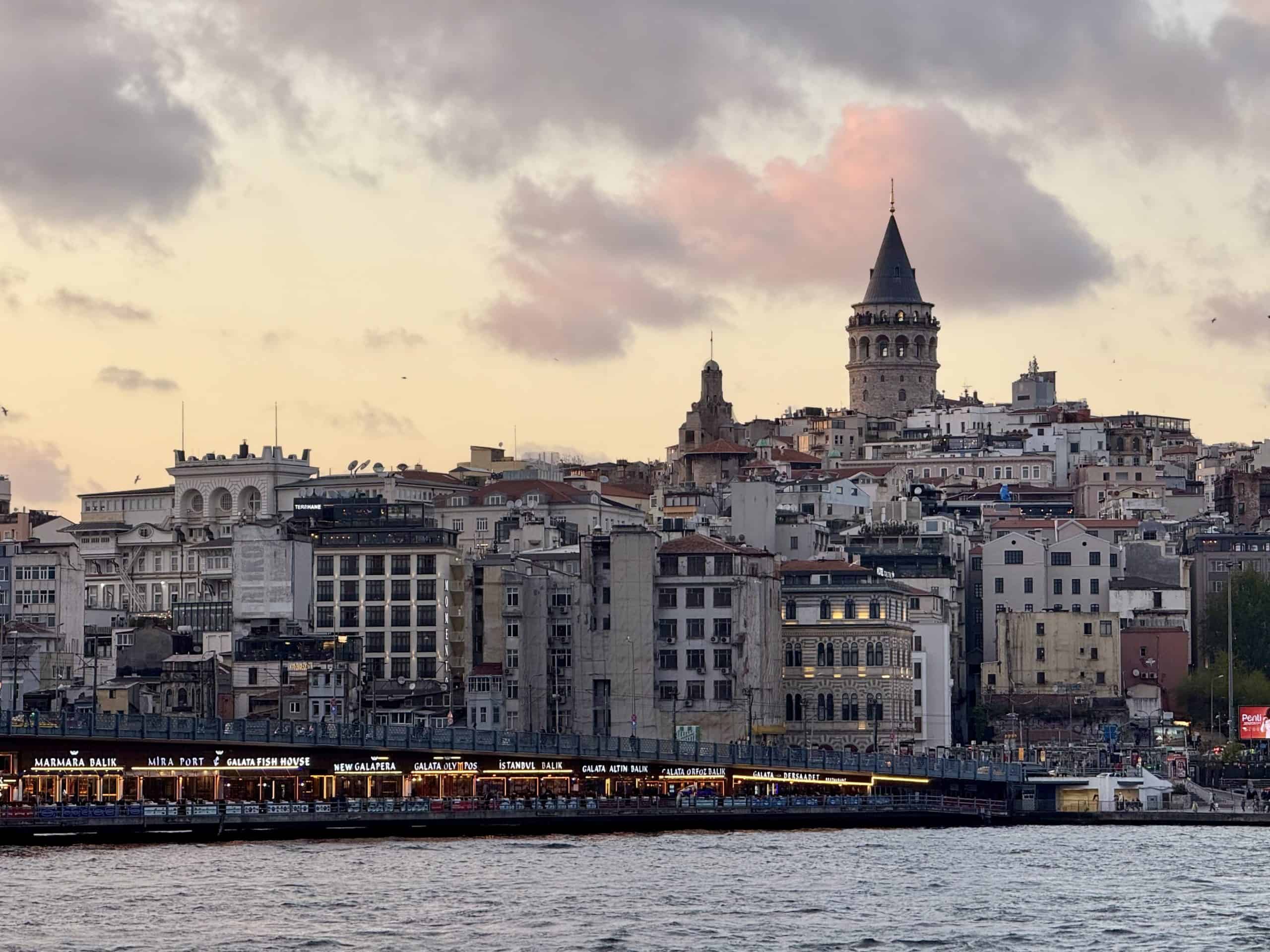 View of Galata Tower from Eminonu