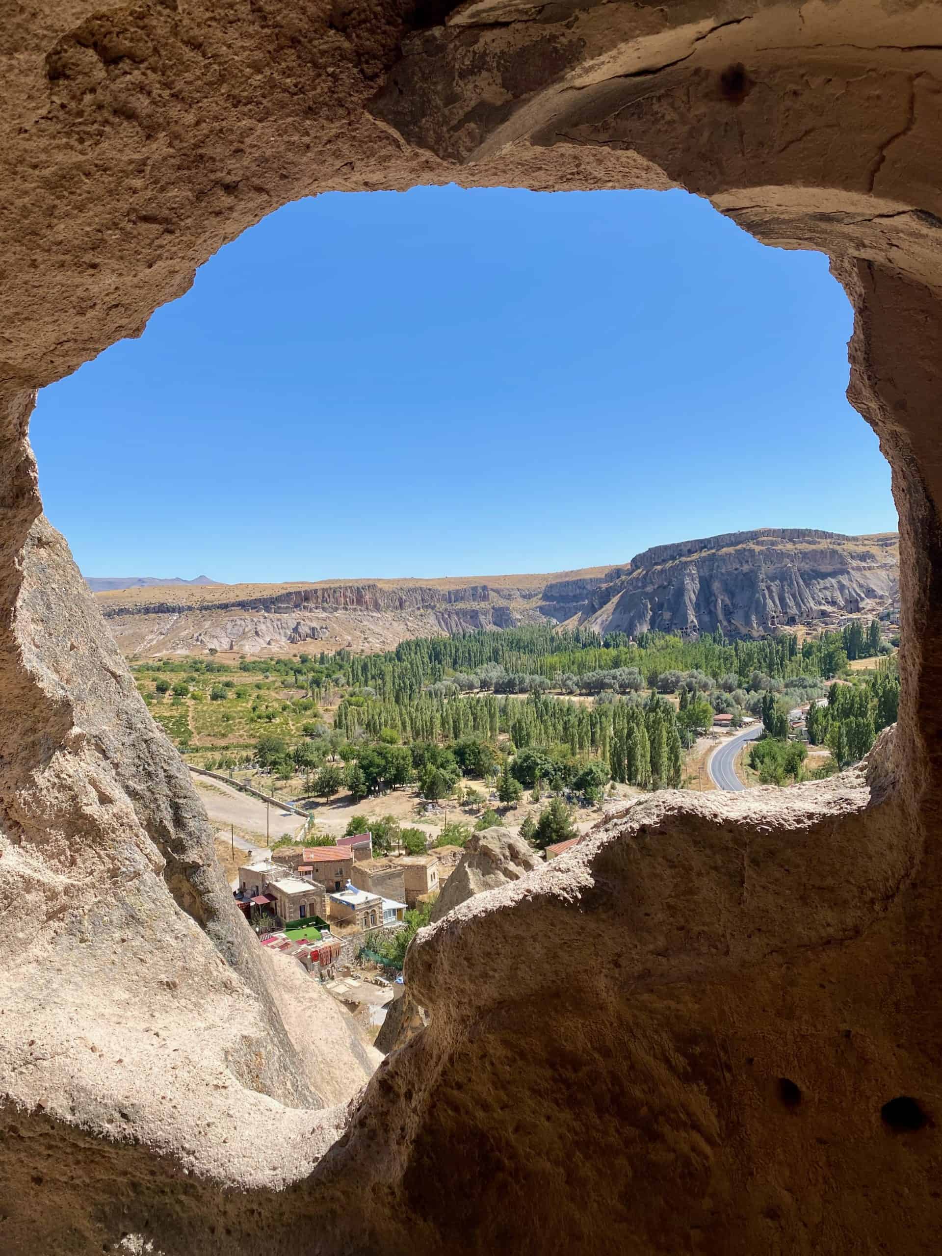 View of the Cappadocia's horizon from Selim Monastery