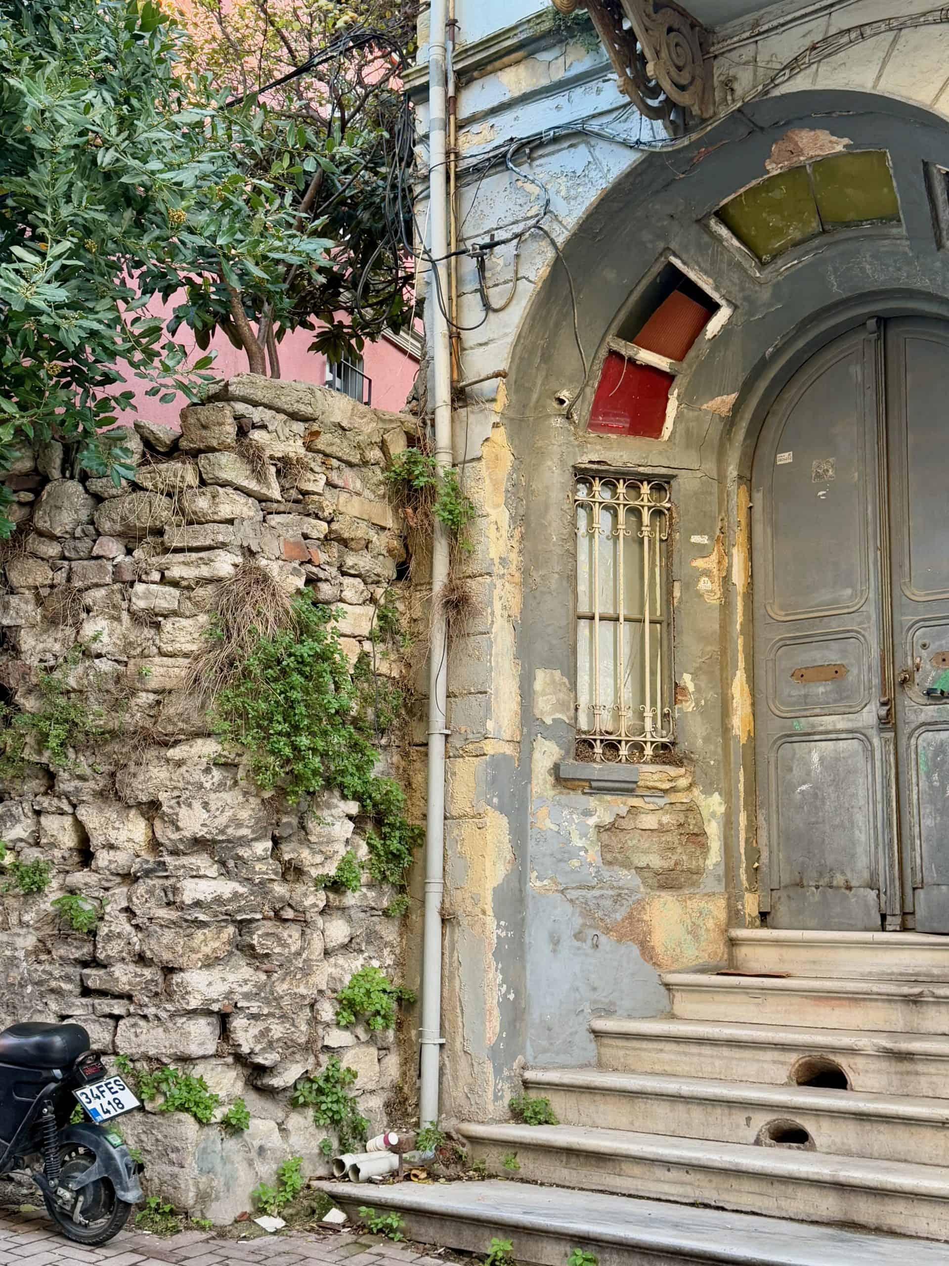Colorful entrance to a home in Balat one reason Istanbul is worth visiting