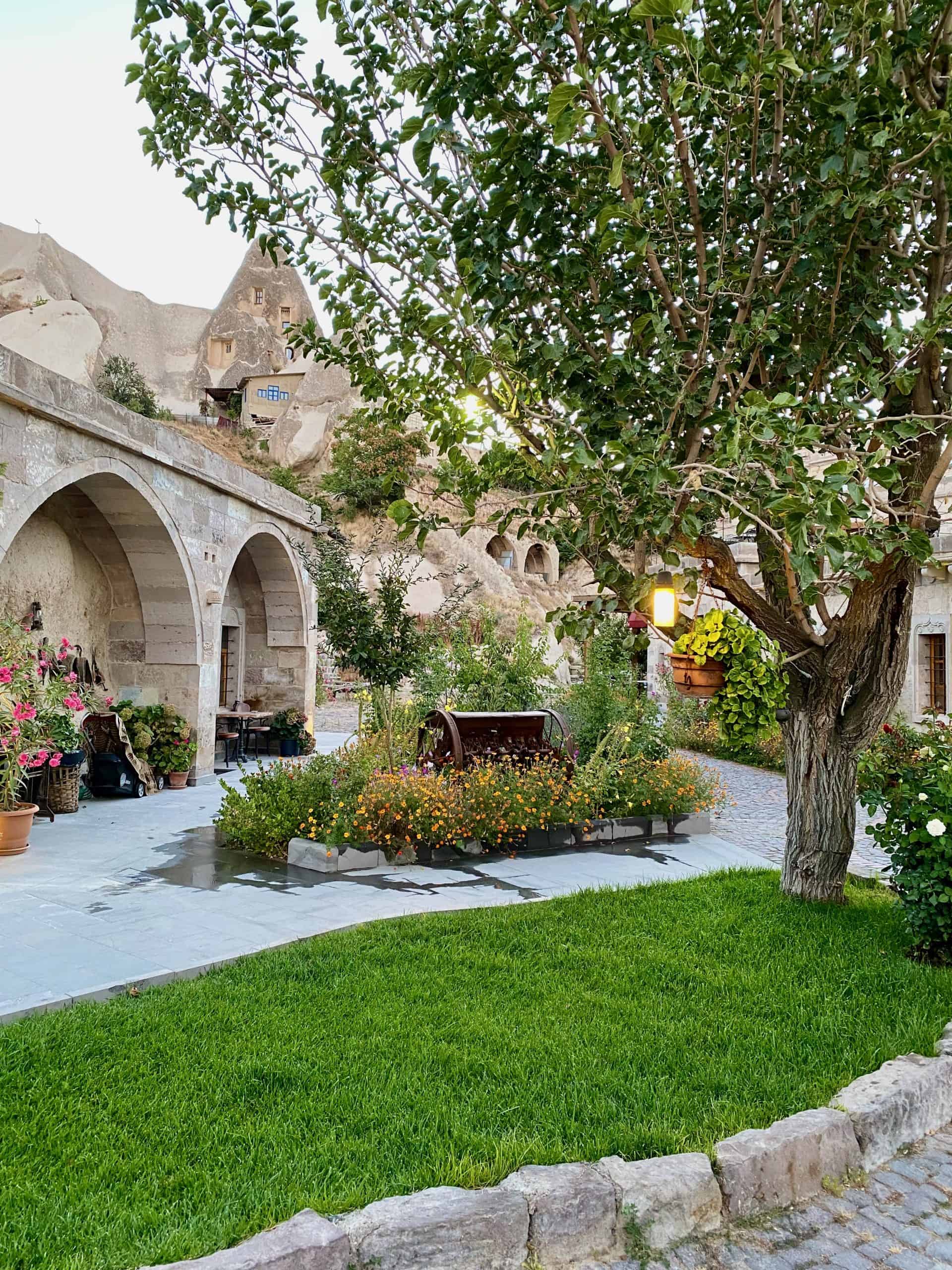 Cappadocia is worth it for its cave hotels with lush gardens and a backdrop of rock carved dwellings