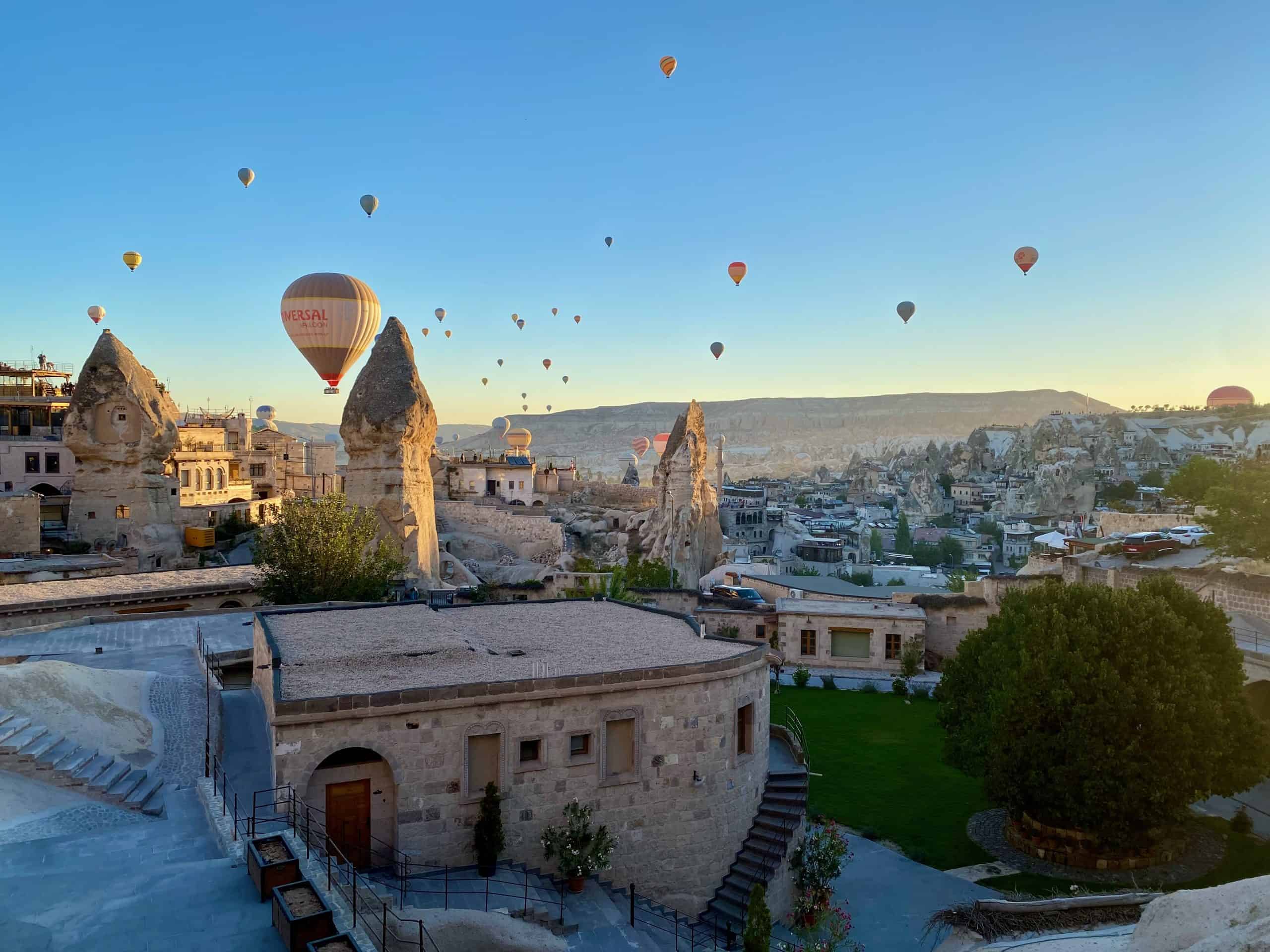 Cappadocia is worth it for the views of the balloons flying over the valley at sunrise