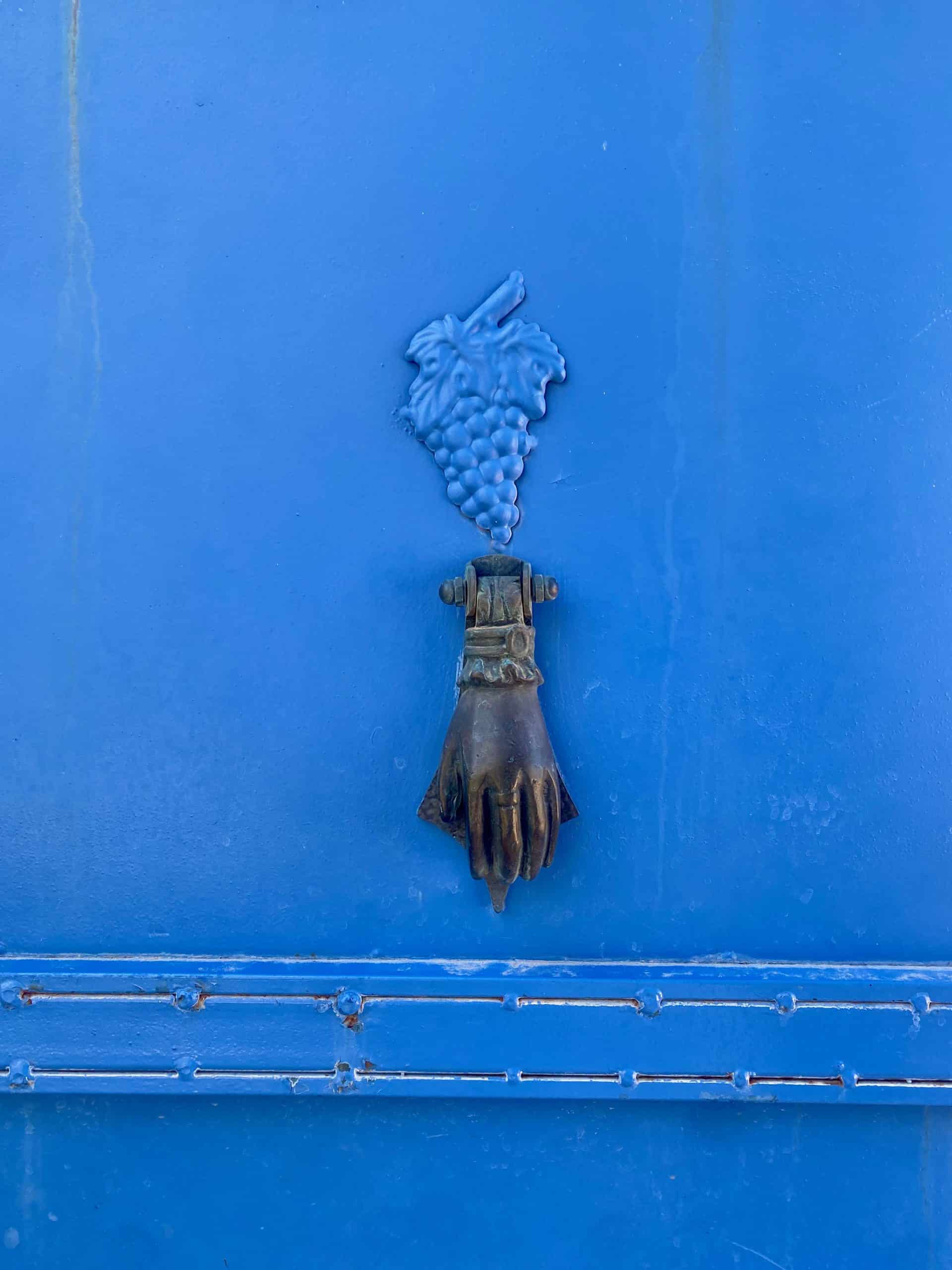 Hand of Fatima door knocker in Alacati old town Turkey