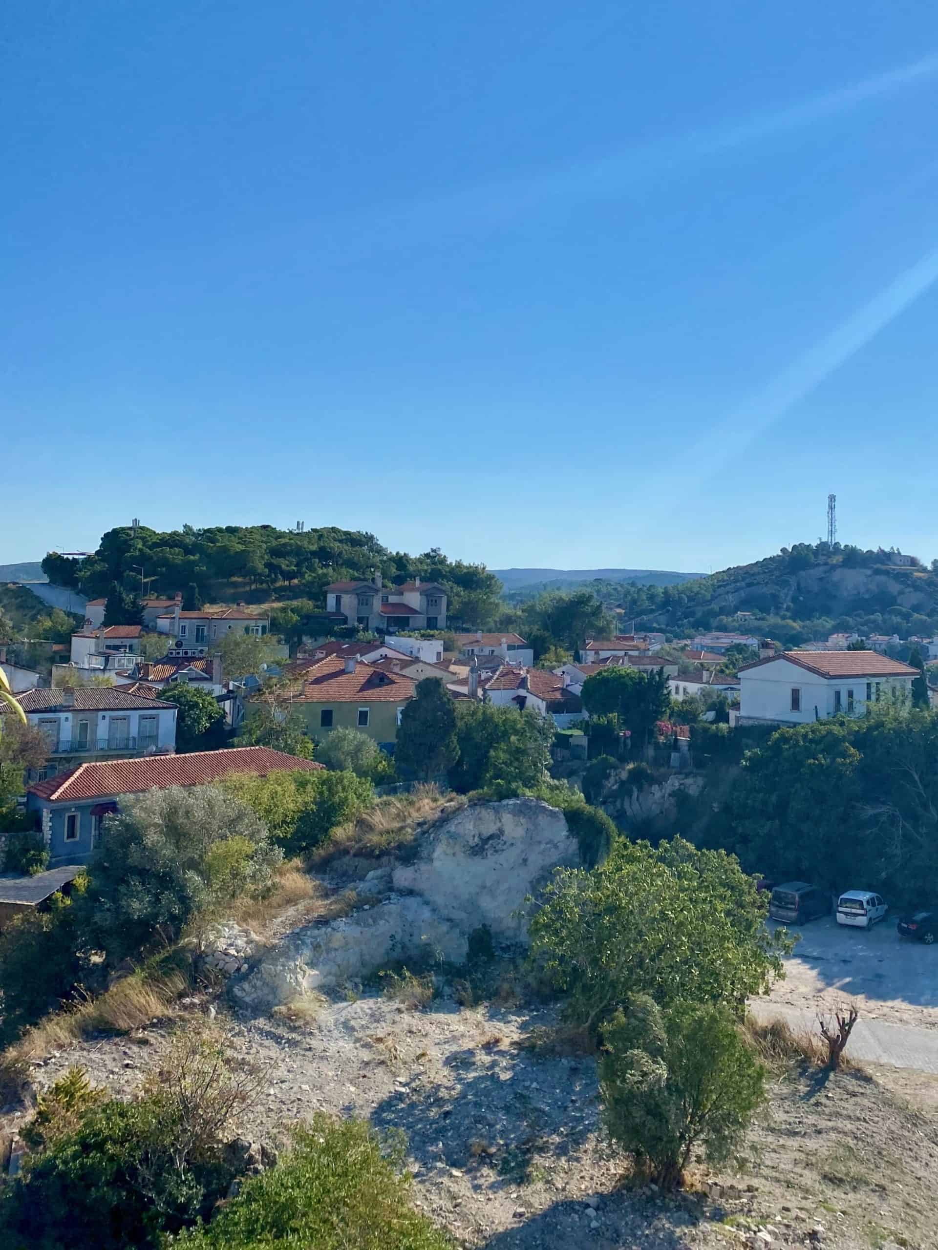 View from the windmills in Alaçatı