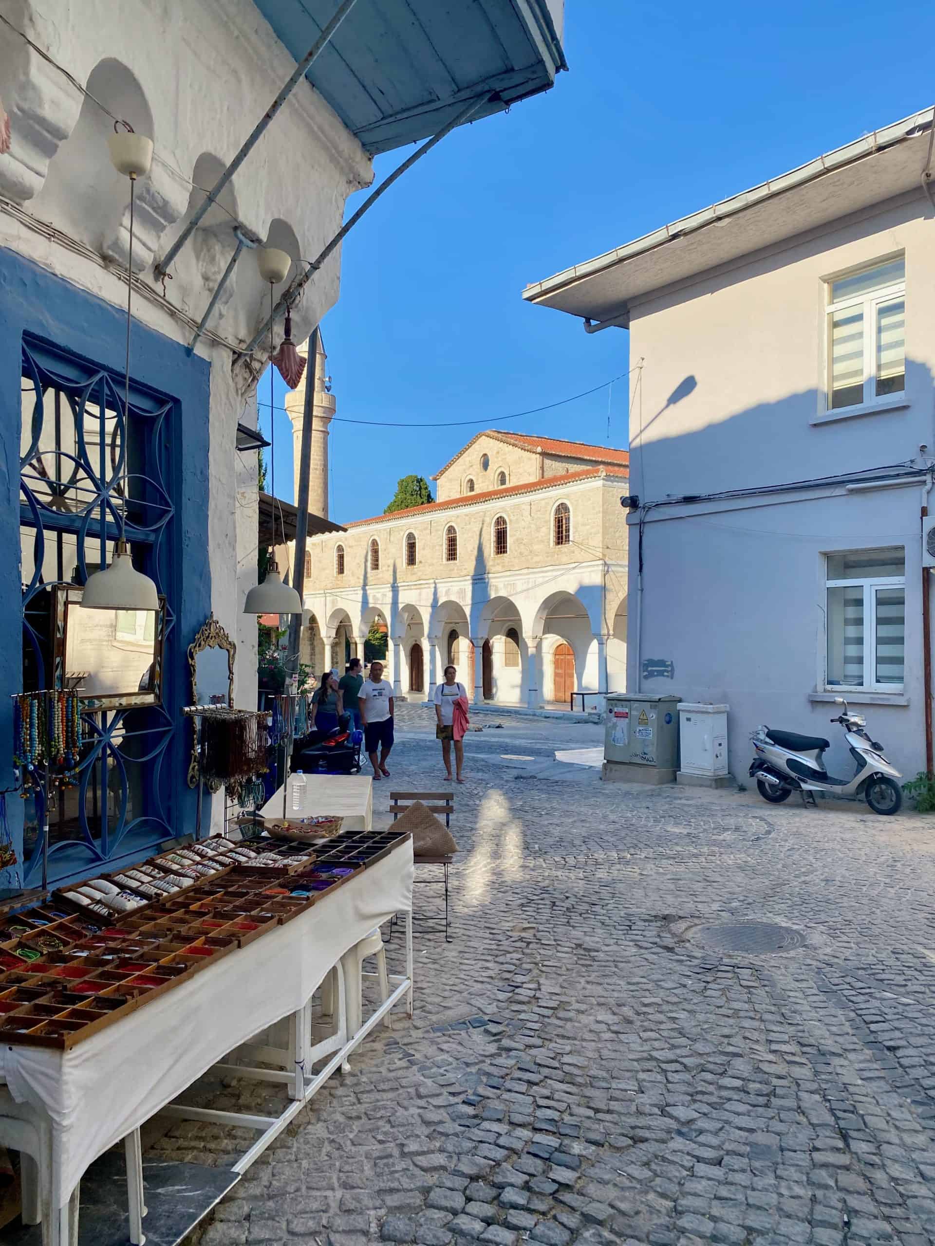 The town square in Alacati old town turkey
