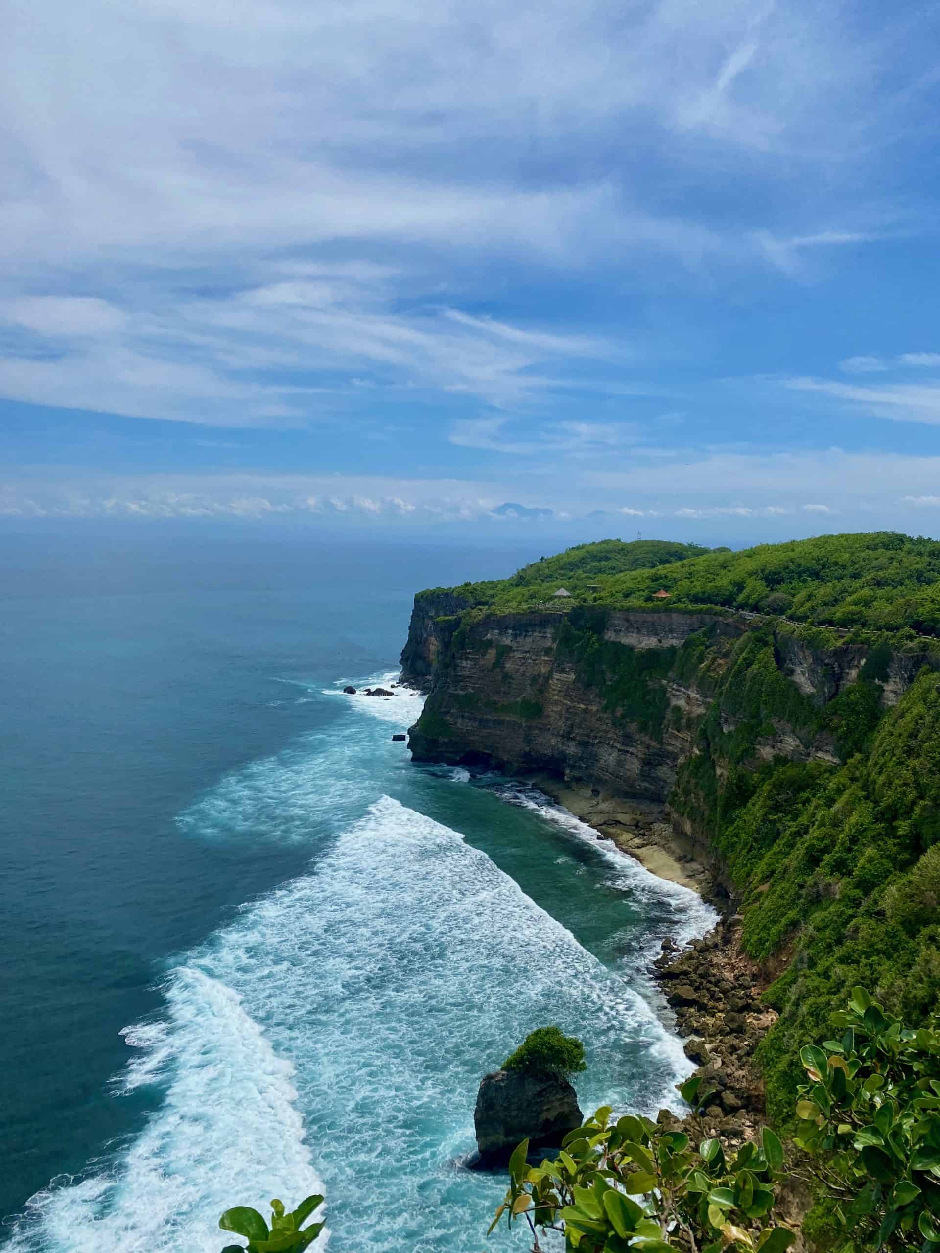 View of cliffs from Uluwatu Temple